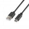 CABLE USB 2.0 TIPO C MACHO-MACHO NEGRO 2M