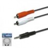 CABLE 2 RCA JACK 3,5 ESTEREO 10M.