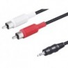 CABLE AUDIO JACK 3,5 MACHO ST. A 2RCA M 5M