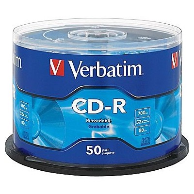 CD-R 80 MIN VERBATIN PACK 50 UDS.