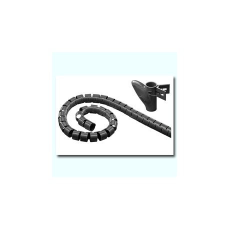 Espiral recoge cables negra