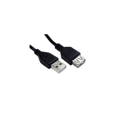CABLE USB 2.0 TIPO A MACHO-HEMBRA 0,2m