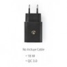 CARGADOR USB 3.0 CARGA RAPIDA WCQC302ABK NEGRO