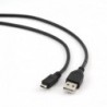 CABLE USB 2.0 A MACHO - MICRO USB TIPO B M 1,8M