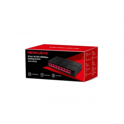 SWITCH 8 PTOS RJ45 GIGABIT MERCUSYS MS108G