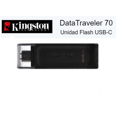 PENDRIVE USB3.2TIPO C 64GB KINGSTON DATATRAVELER70