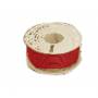 ROLLO CABLE RIGIDO  0,28MM 100.-MTRS ROJO