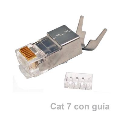 CONECTOR RJ45 FTP CAT.7 BLINDADO CON GUIA