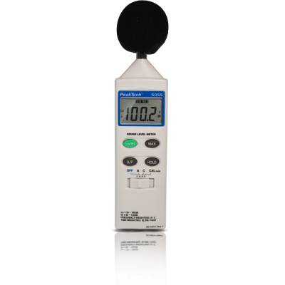 Sonómetro, 3 1/2 dígitos Medidor digital con LCD