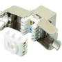 BASE HEMBRA PANEL RJ45 CAT.6A STP AUTOCRIMPABLE