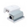 ROSETA SUPERFICIE RJ45 CAT.6 BLINDADA LATERAL