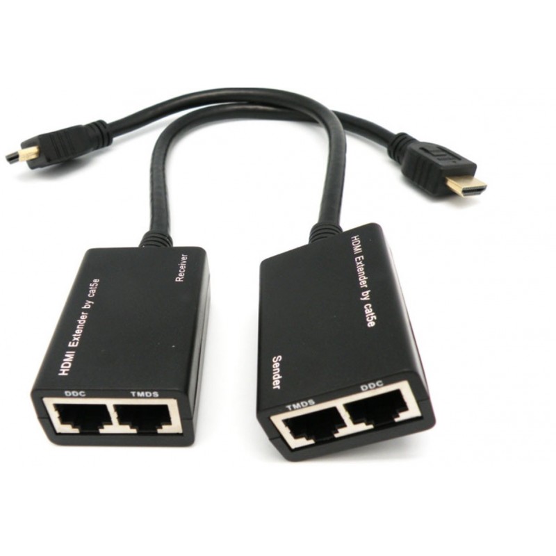 Kit Extensor Hdmi Startech Por Cable Utp Cat5 30m Autoalimentado De Video Shopzote Com