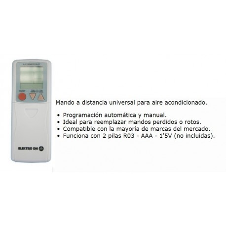 MANDO UNIVERSAL AIRE ACONDICIONADO - MASQUEREPUESTOS