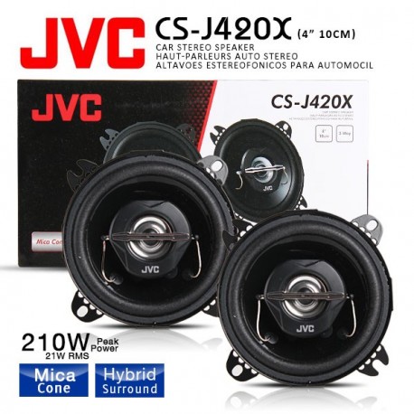 JVC CS-DR420 Altavoces Coaxiales de 2 Vías para Coche 10cm 220W
